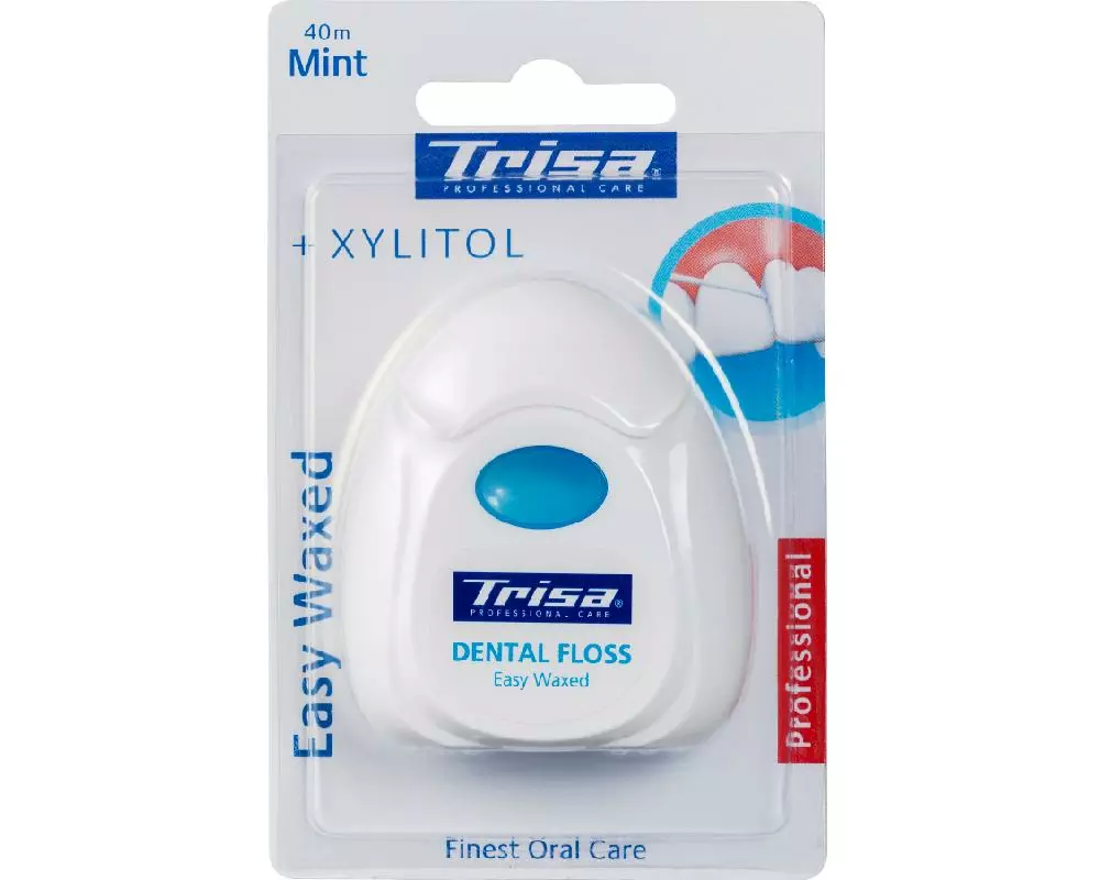 Trisa Zahnseide Easy Waxed Mint 40 m