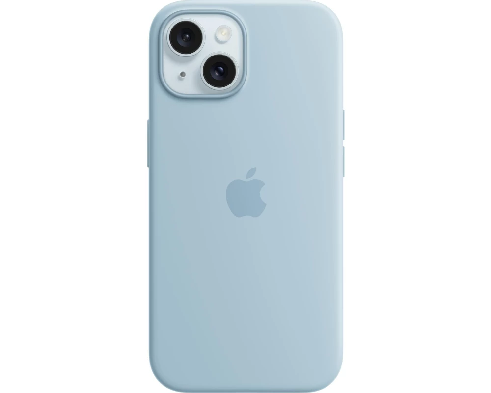 Apple iPhone 15 Silicone Case with MagSafe - Light Blue