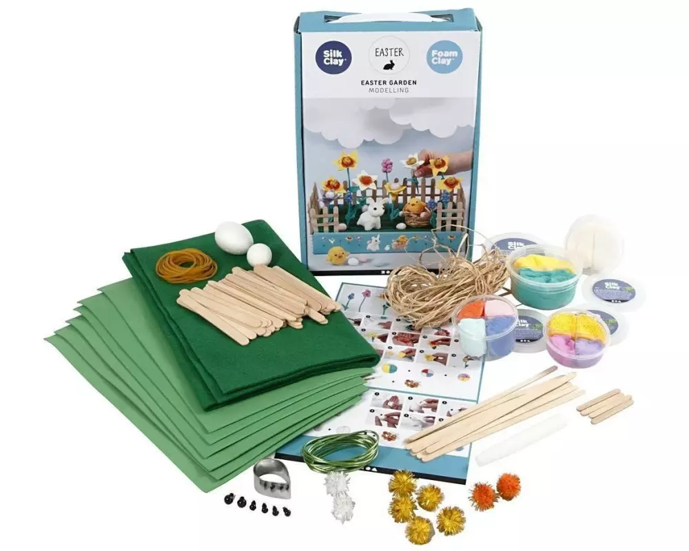 Creativ Company Bastelset Ostergarten 1 Stück, Mehrfarbig