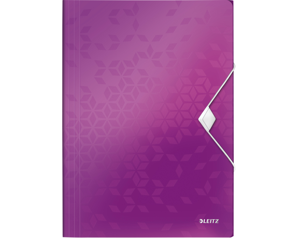 LEITZ Gummibandmappe WOW A4 45990062 violett für 150 Blatt