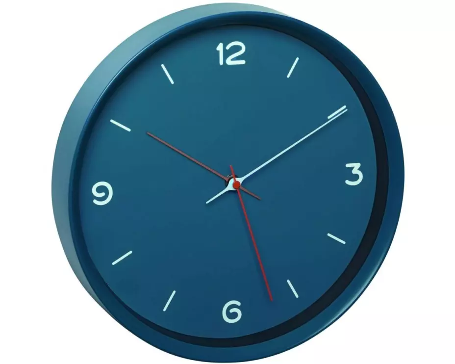 TFA Dostmann Wanduhr Analog Petrol, Ø 30.9 cm