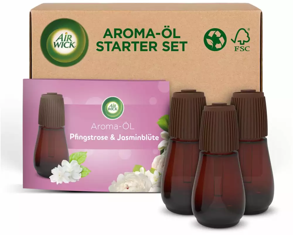 Air Wick Aroma-Öl Flakon Nachfüller Pfingstrose & Jasminblüte