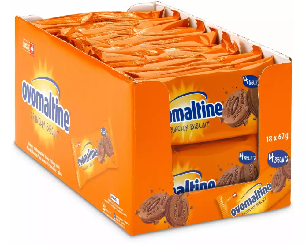 Ovomaltine Guetzli Crunchy Biscuit 18 x 62 g