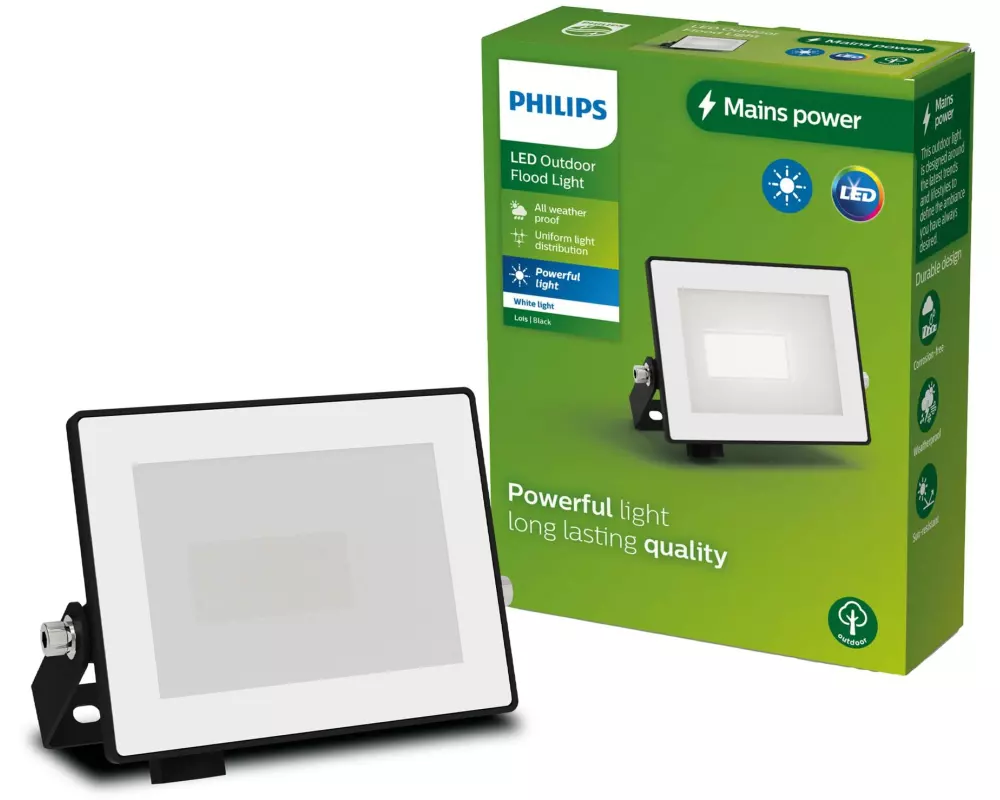 Philips Lois Flutlicht 10W 3000K IP65 10 W