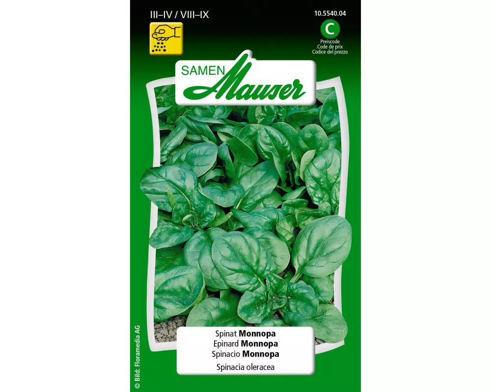 Samen Mauser Samen Spinat Monnopa