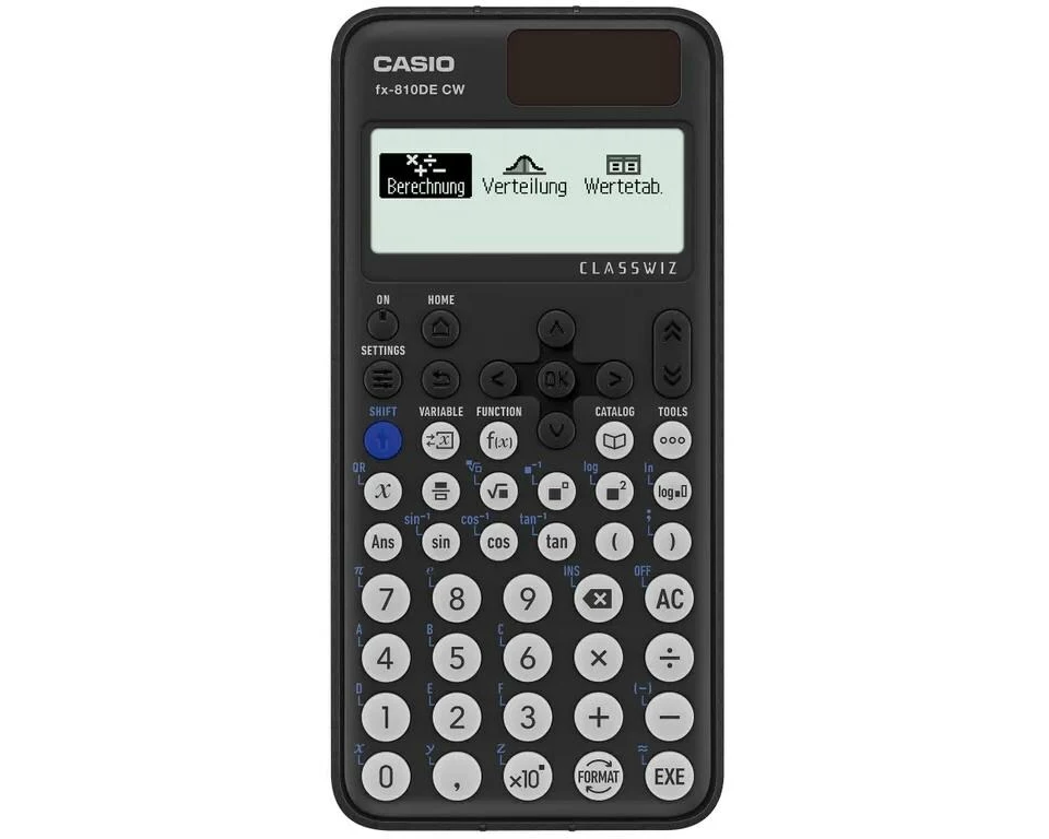 Casio Schulrechner FX-810 DE CW Solar Taschenrechner