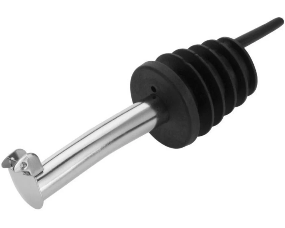Westmark Weinausgiesser Inox Eco-Pour 2-er Set, Schwarz