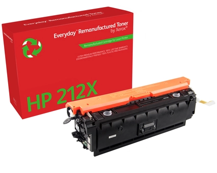 Everyday Black Toner by compatible with HP 212X (W2120X), High capacity. Colour toner page yield: 0 pages, Black toner page yield: 13000 pages, Printing colours: Black, Quantity per pack: 1 pc(s)