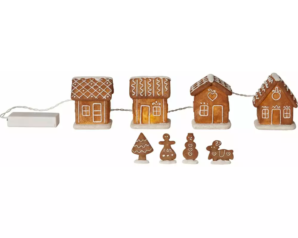 Star Trading LED-Figur Gingerville, Warmweiss