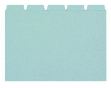 BIELLA Kartei-Leitkarten blanko A6 21065505U blau 25-teilig