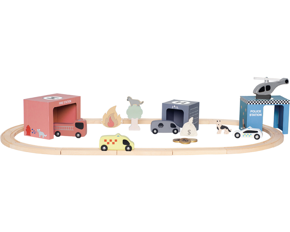 JABADABADO Rettungsdienstset W7233 Holz