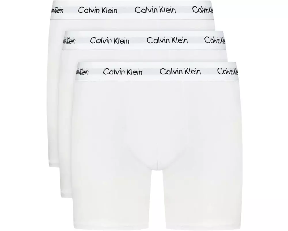 Calvin Klein Wäsche Unterhosen Boxer Brief 3Pk Weiss, M