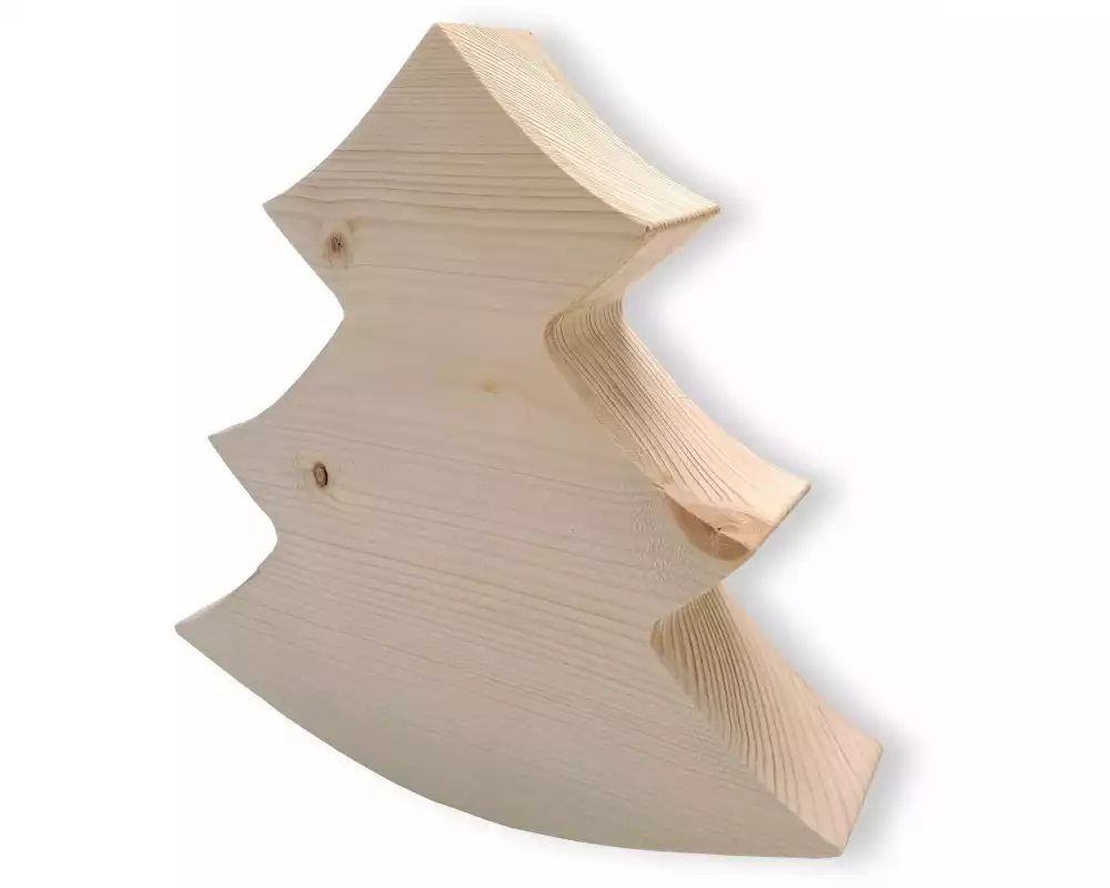 Holz Zollhaus Aufsteller Massivholz Tannenbaum mittel
