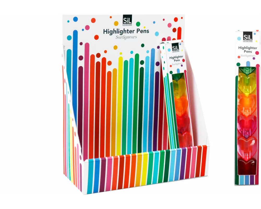 ROOST Leuchtmarker Heart ST7259 6 Stück, assortiert