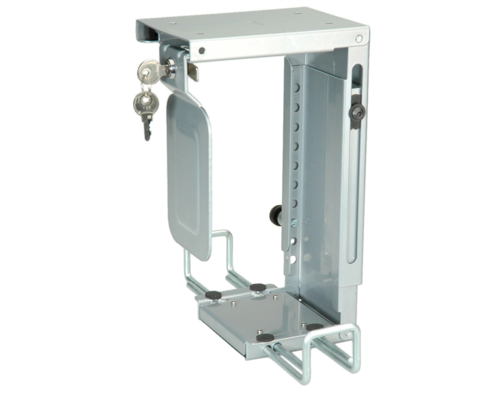 ROLINE Mini-PC-Halterung, abschliessbar, silber
