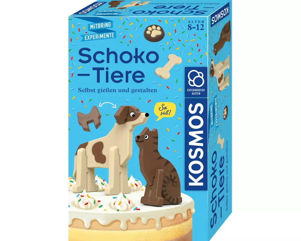 Kosmos Experimentierkasten Schoko-Tiere Bastelset fuer Schokolade