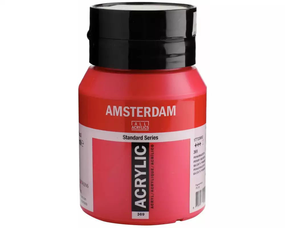 Amsterdam Acrylfarbe Standard 369 Primärmagenta transparent, 500 ml