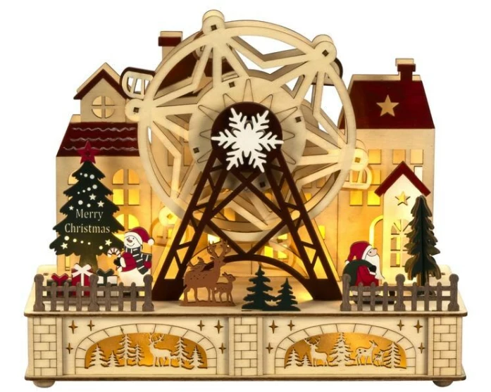 Konstsmide LED Holzsilhouette Park 24.5 cm x 28 cm