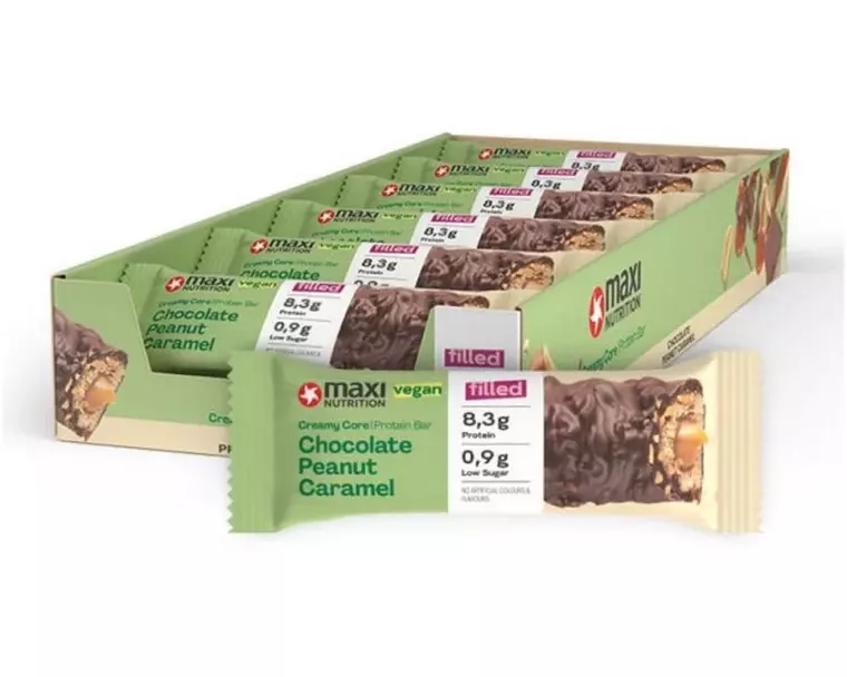 Maxi Nutrition Riegel Creamy Core Caramel/Erdnuss/Schokolade