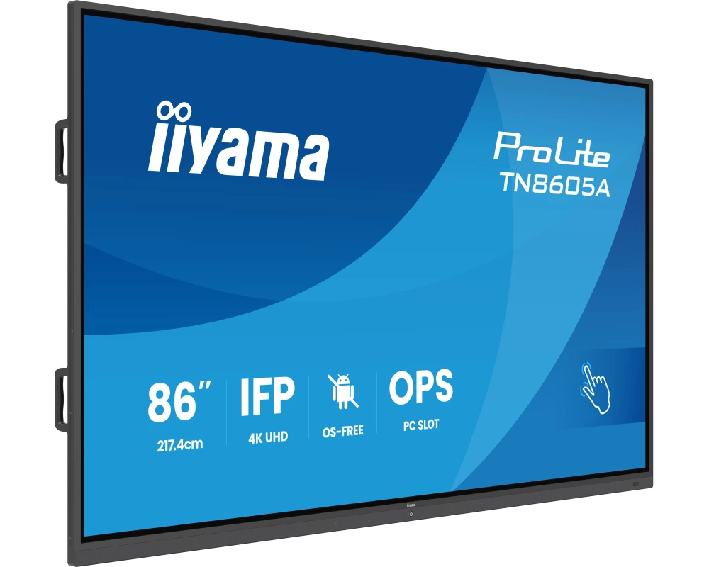iiyama TN8605A-B1AG Signage-Display Interaktiver Flachbildschirm 2,17 m (85.6") 500 cd/m² 4K Ultra HD Schwarz Touchscreen