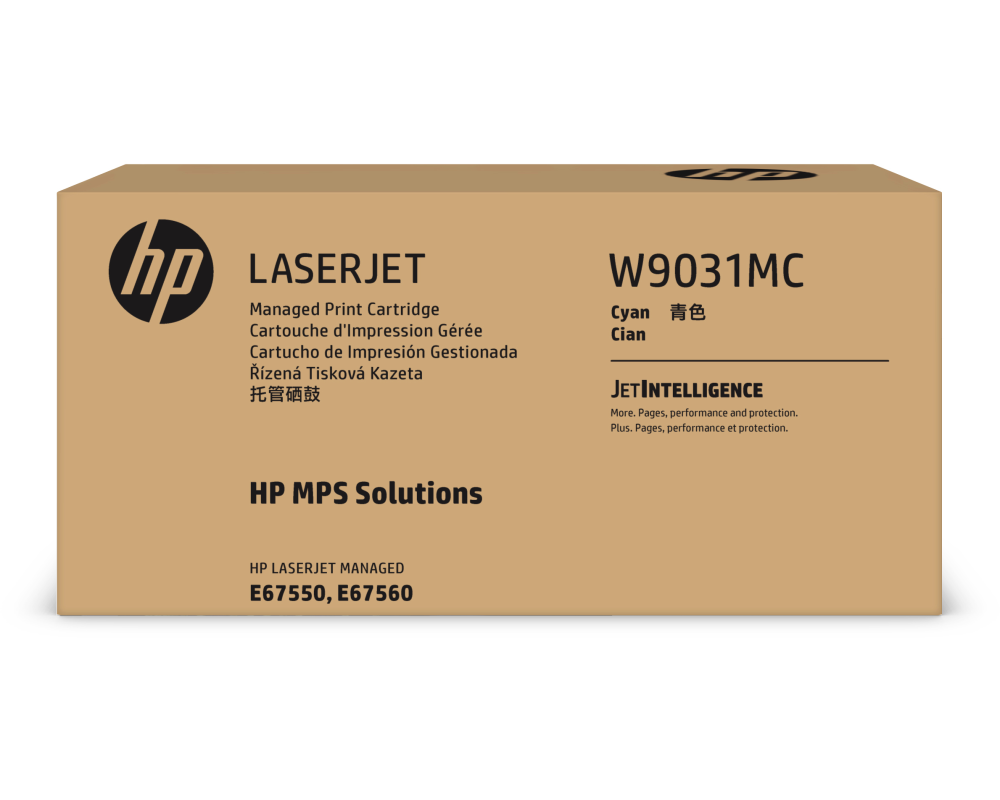 HP Toner-Modul Contract cyan W9031MC CLJ Managed E67550 28'000 S.