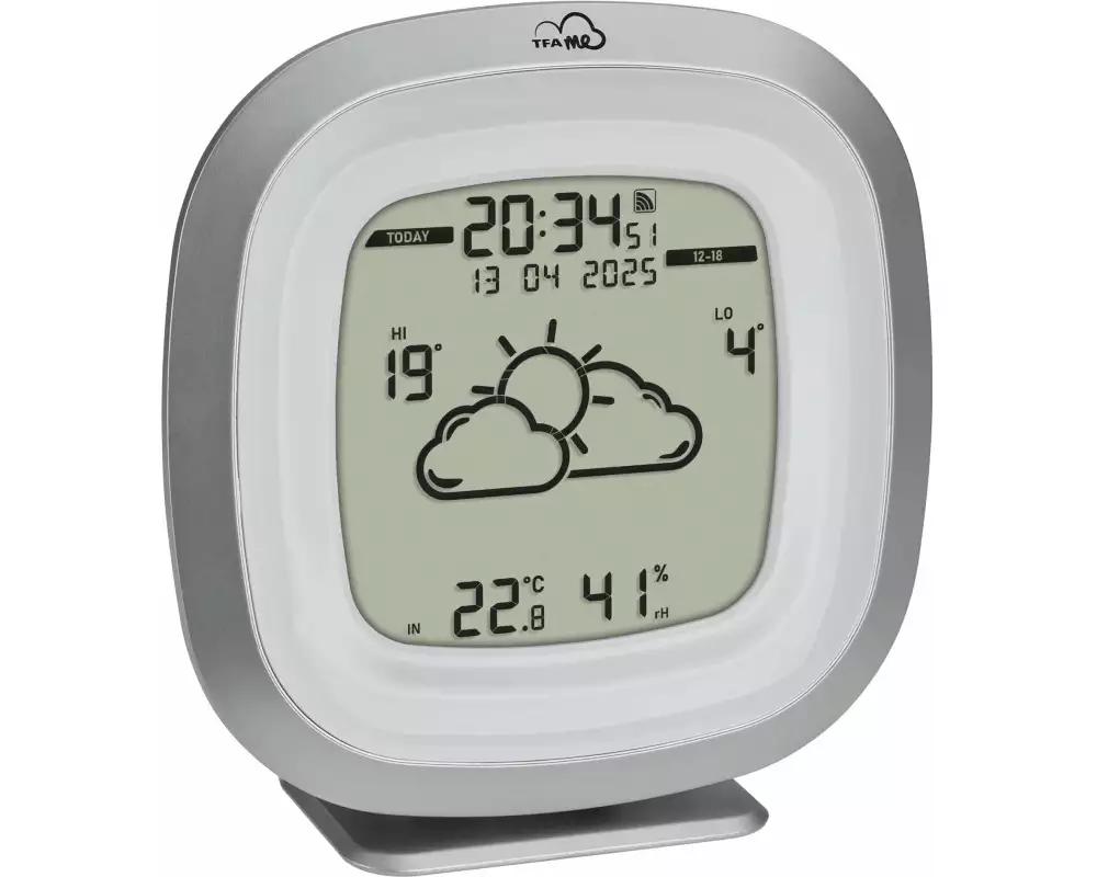 TFA Dostmann Wetterstation WLAN Silber