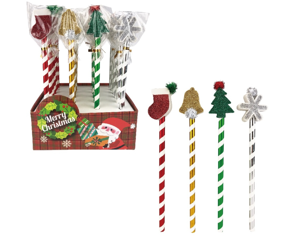 ROOST Bleistift Pom Pom X-mas XREA-007 4 ass.