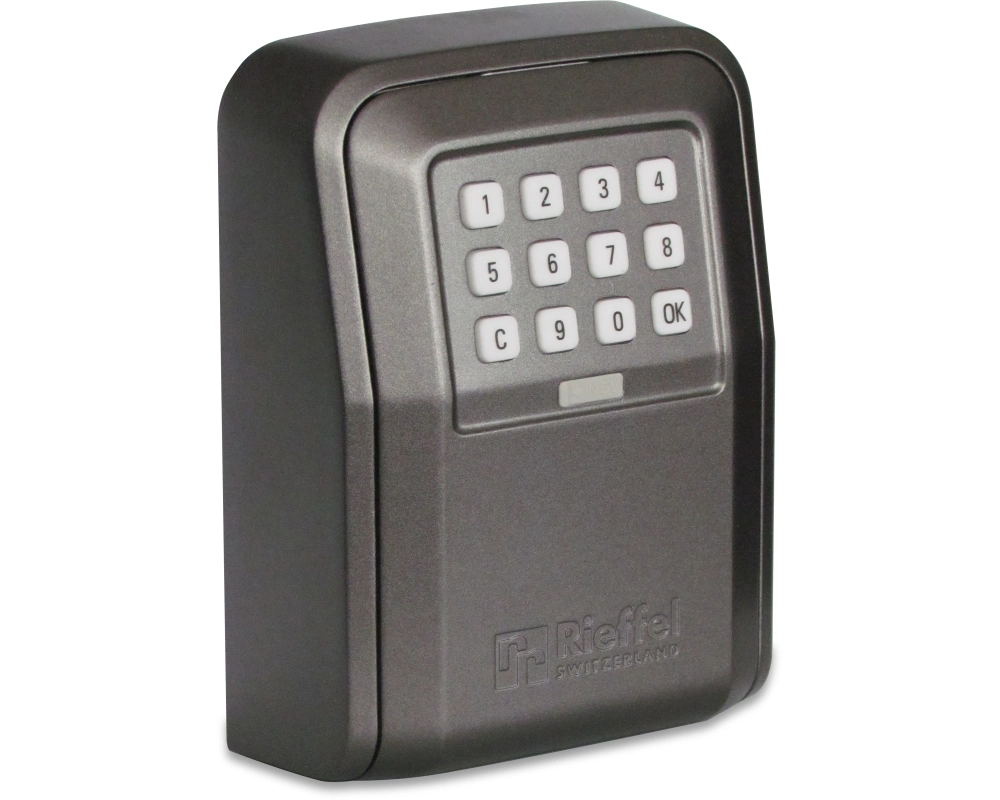 RIEFFEL SWITZERLAND Schlüsseldepot 10.5x14.5x55cm KSB-ELO XL mit Elektronikschloss, grau
