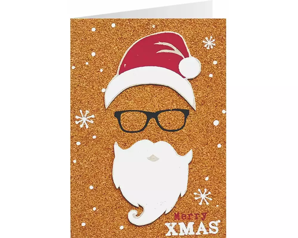 Sheepworld Weihnachtskarte Kork Nikolaus 11 x 16 cm