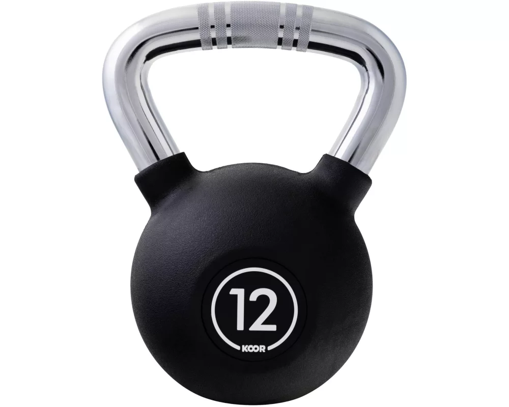 KOOR Kettlebell 12 kg, Schwarz