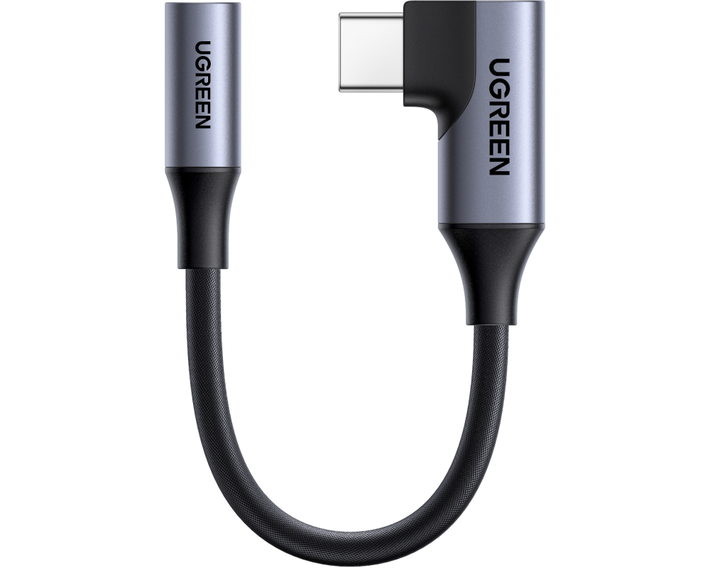 UGREEN Audio Adapter USB-C-3.5mm 95589 90 Degree, Grey