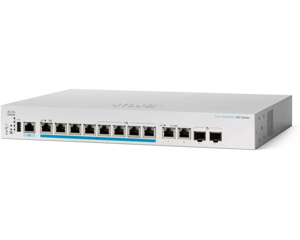 Cisco PoE+ Switch CBS350-8MP-2X 10 Port