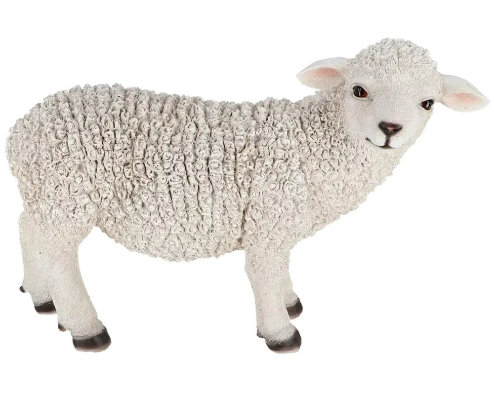 Esschert Design Dekofigur Schaf L Weiss