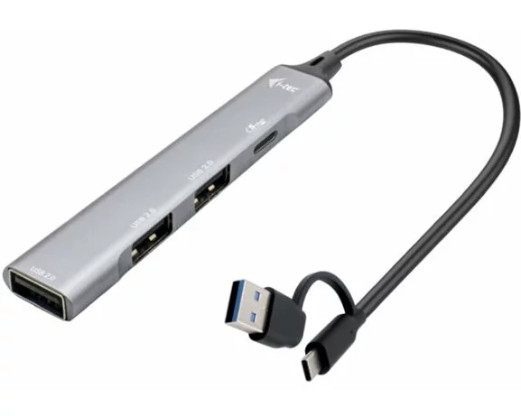i-tec USB-A/USB-C Metal HUB, 1x USB-C 3.1, + 3x USB 2.0
