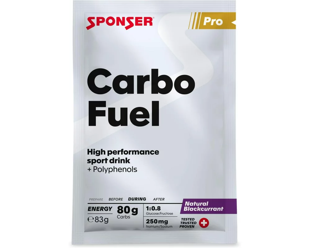 Sponser Carbo Fuel, Natural Blackcurrant, 1 x 83 g