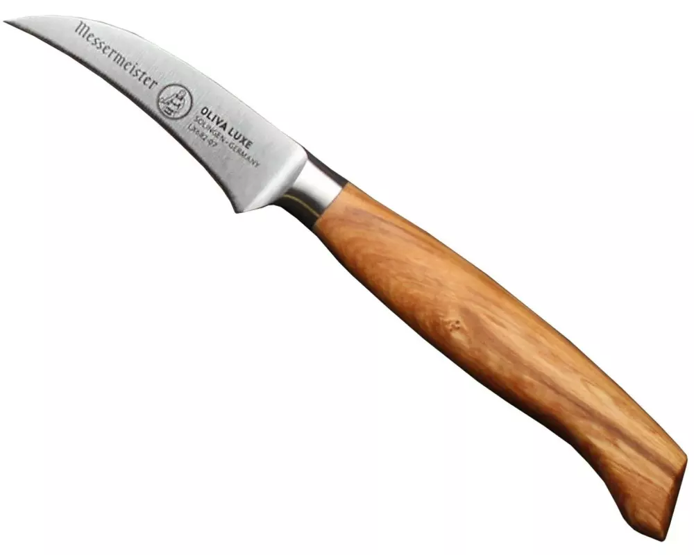 Messermeister Schälmesser Oliva Luxe 9 cm, Nature/Silber