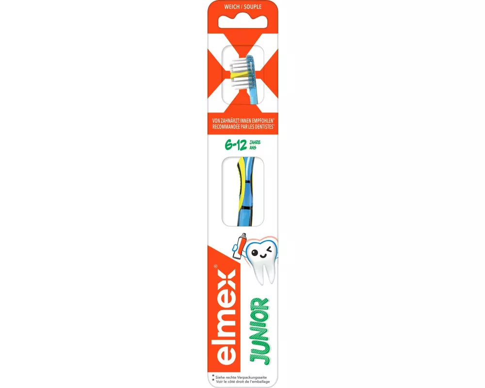 elmex Handzahnbürste Junior 6-12 Jahre Weich Kinder-Weich