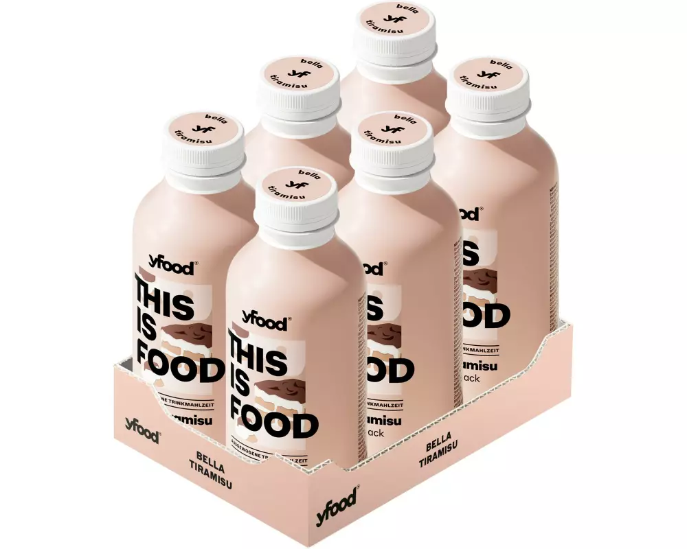 YFOOD Trinkmahlzeit bella tiramisu 6 x 500 ml