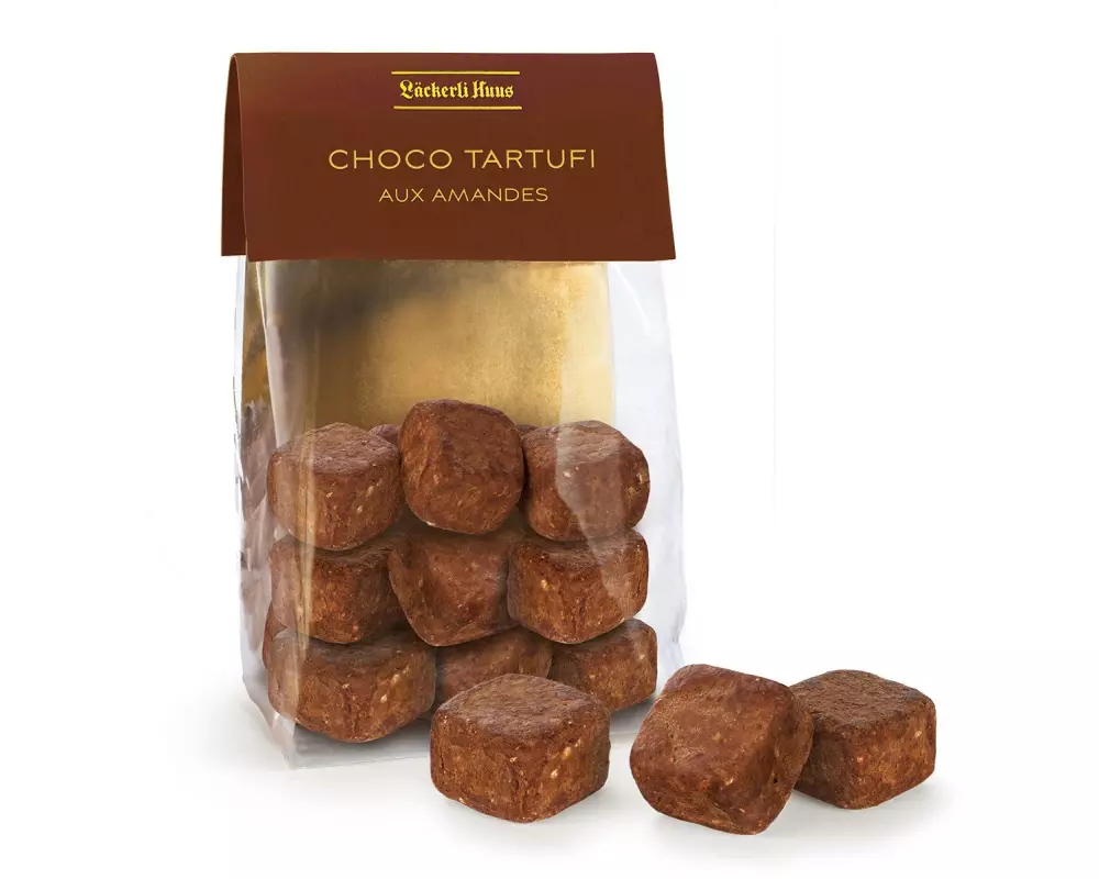 Läckerli Huus Pralinen Choco Tartufi Mandeln 160 g