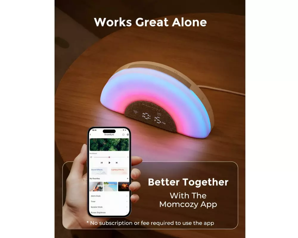 momcozy DreamSync Rainbow Noise Machine