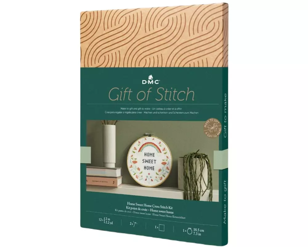 DMC Stickset Gift of Stitch Home Sweet Home, Ø 18.5 cm