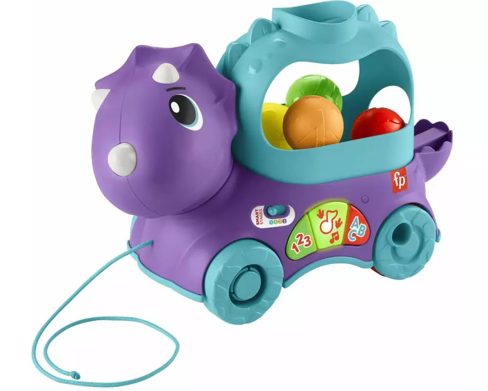 Fisher-Price Nachziehspielzeug Bällespass Nachzieh-Dino -DE-