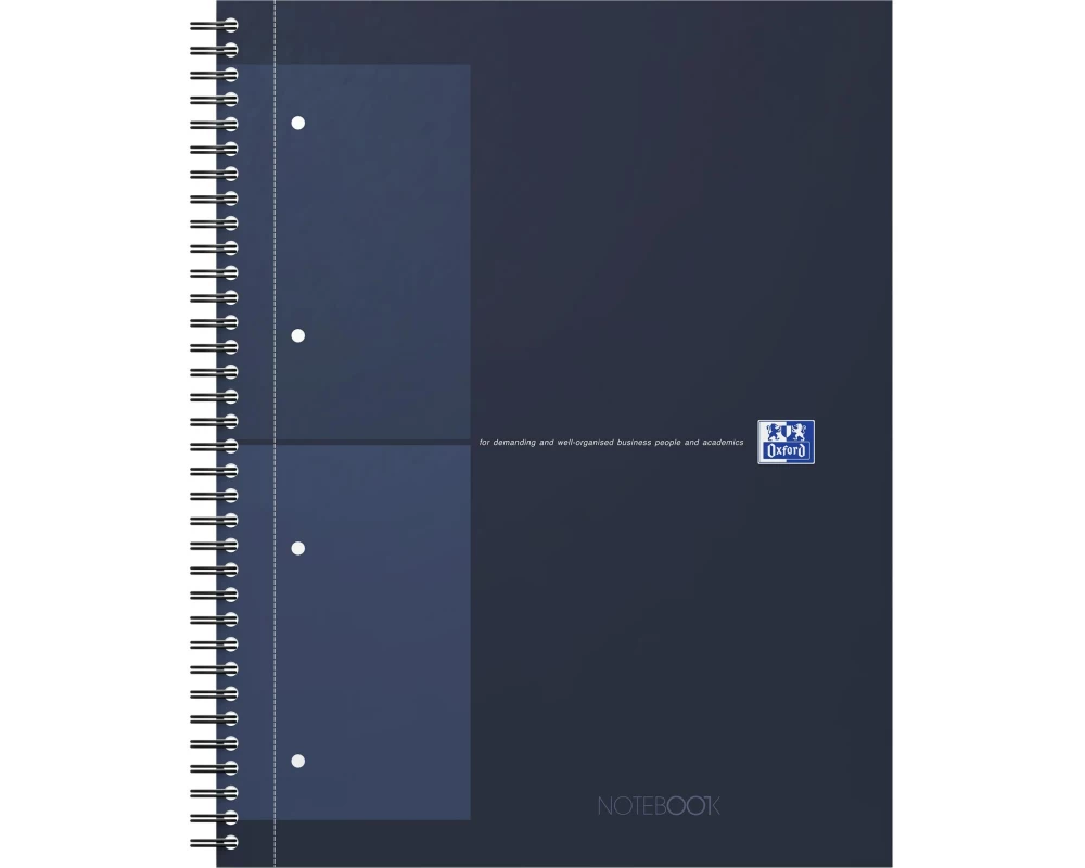 Oxford Notizbuch A4, Kariert, Dunkelblau