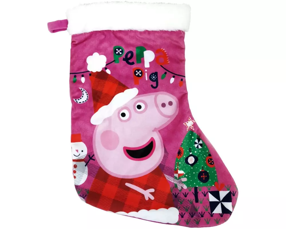 Arditex Weihnachtssocke 42 x 32 cm, Peppa Pig