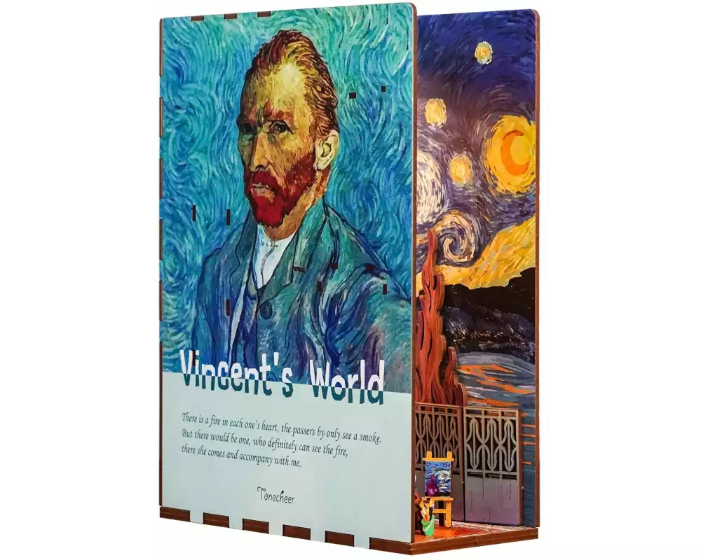 Tonecheer Bausatz Book Nook Vincent's World