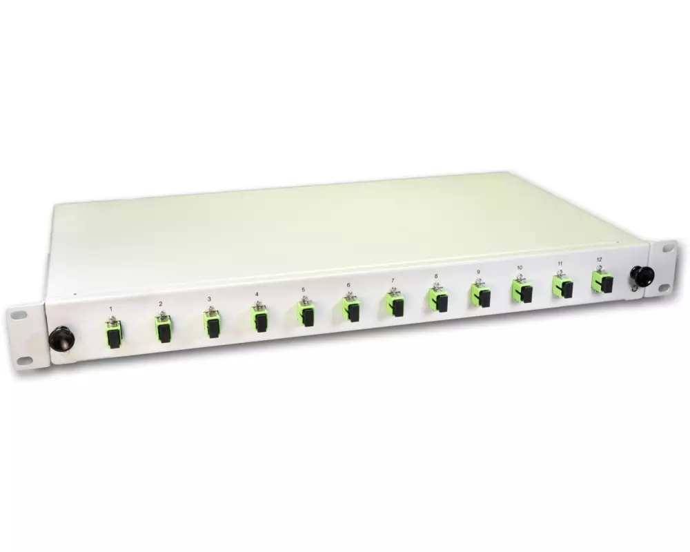 Lightwin Spleissbox 12 Fasern, 12x SC/APC SM, 9/125µm OS2 Pigtail