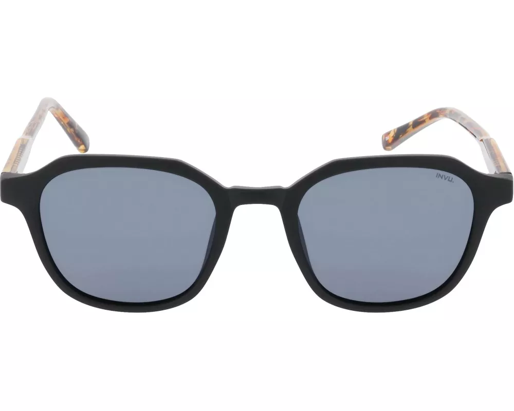 INVU. Sonnenbrille Madison Lane Matt Black / Demi mit Etui