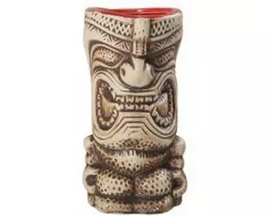 TIKI COLLECTION Cocktailglas Tiki Mug Kupicchu 350 ml, 1 Stück, Braun