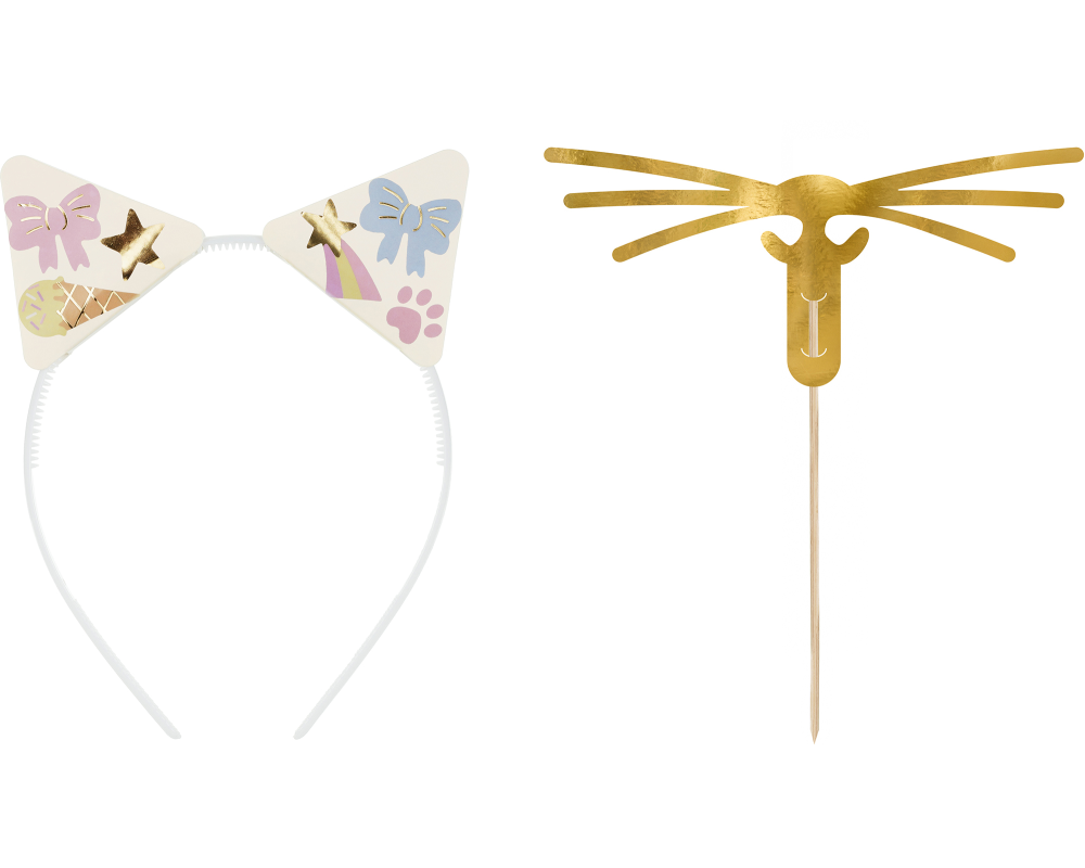 PARTYDECO Foto Kit OP19 Katzen-Mix 5-teilig