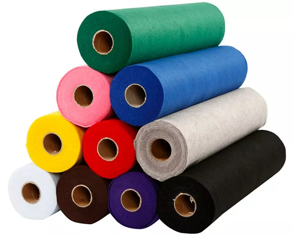 Creativ Company Bastelfilz 180-200 g, mehrfarbig, 10 Rollen